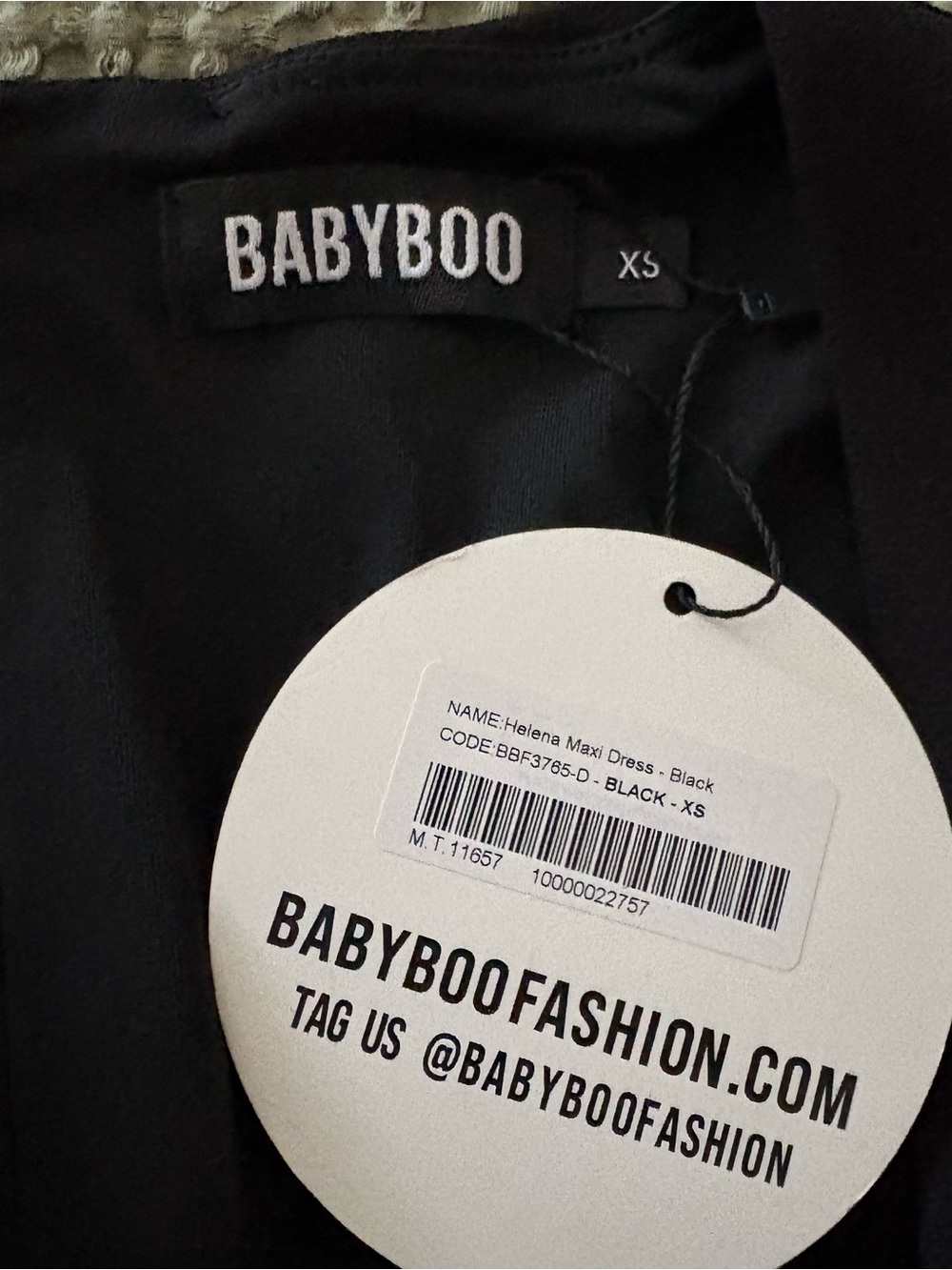 Babyboo Helena Maxi Dress Black XS New Elegant Special Occasion - Picture 8 of 15